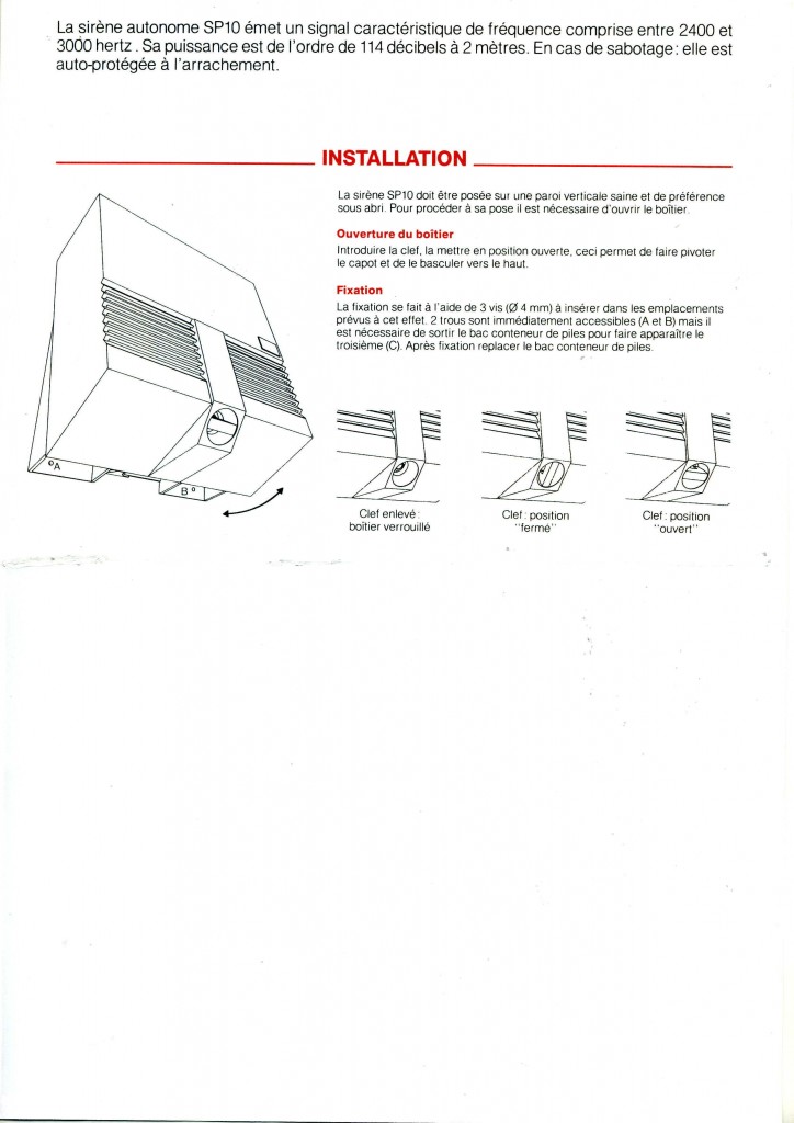 photo alarme 2000 sirene systeme de securite absolu alarmee